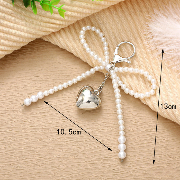 Wholesale Pearl Bow Keychain JDC-KC-YiLian001