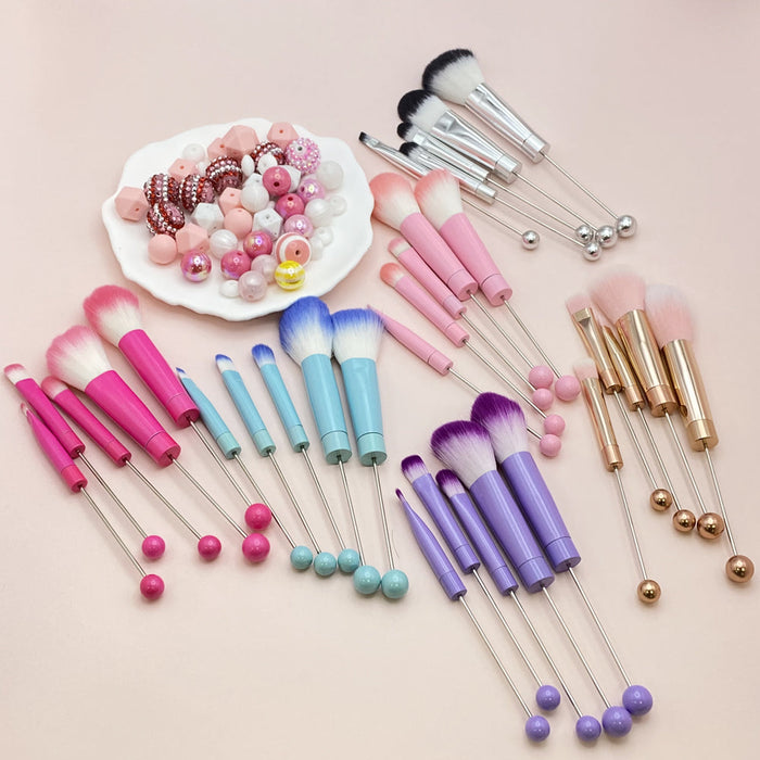 Wholesale Beadable Metal DIY Makeup Brush Set JDC-MB-HuaH011