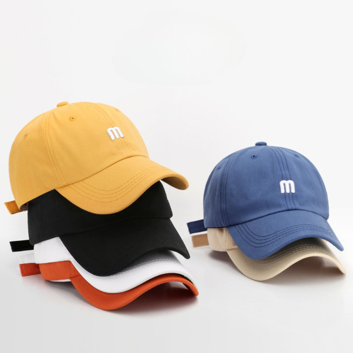 Wholesale M Letter Embroidery Versatile Soft Top Visor Baseball Cap JDC-FH-TuL044