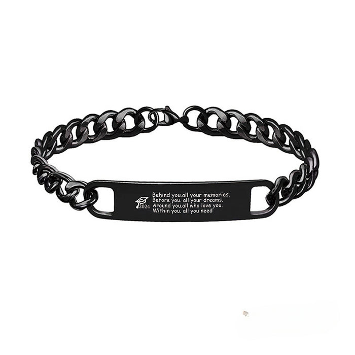 Wholesale Stainless Steel Graduation Season Doctoral Cap Bracelet JDC-BT-GangG021