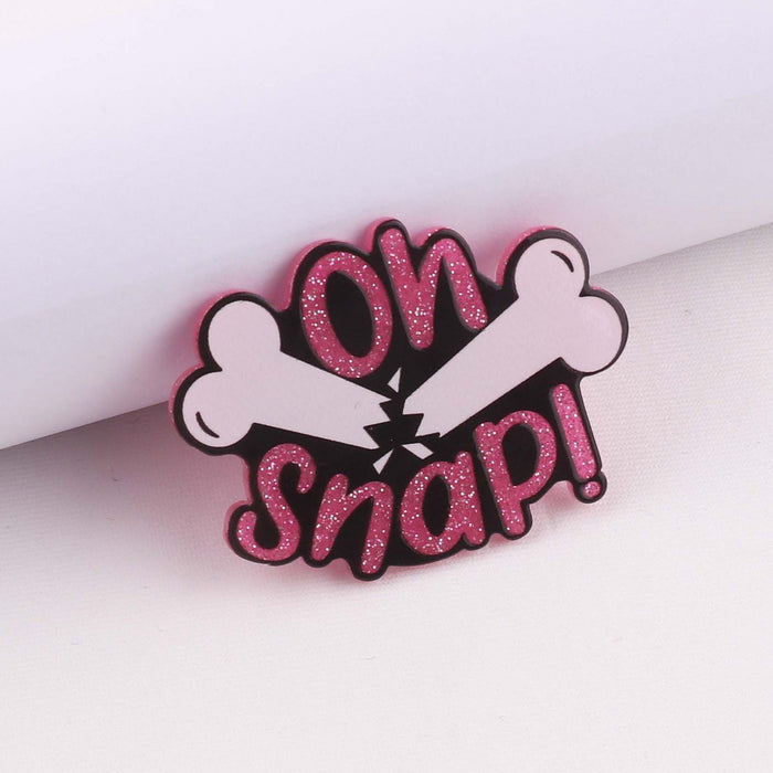 Wholesale 10pcs Cartoon Nurse Acrylic Patch Telescopic Buckle Accessories JDC-FK-OuYie001