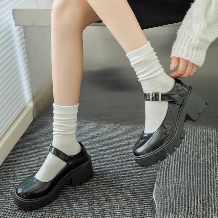 Wholesale Maternity Socks for Women Boneless Loose Mouth Socks for Children Casual Solid Color Mid Tube Socks Trendy Pile Socks JDC-SK-JiaMu007