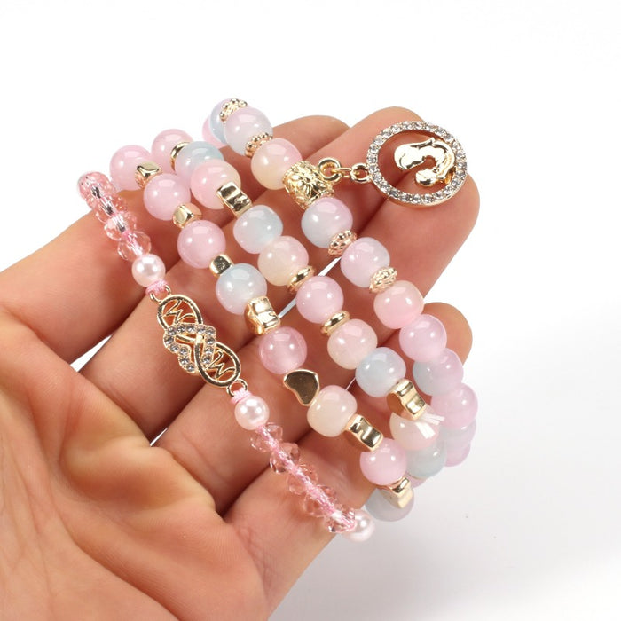 Wholesale Mother's Day Beaded Multi-Layer Bracelet JDC-BT-Xiny046