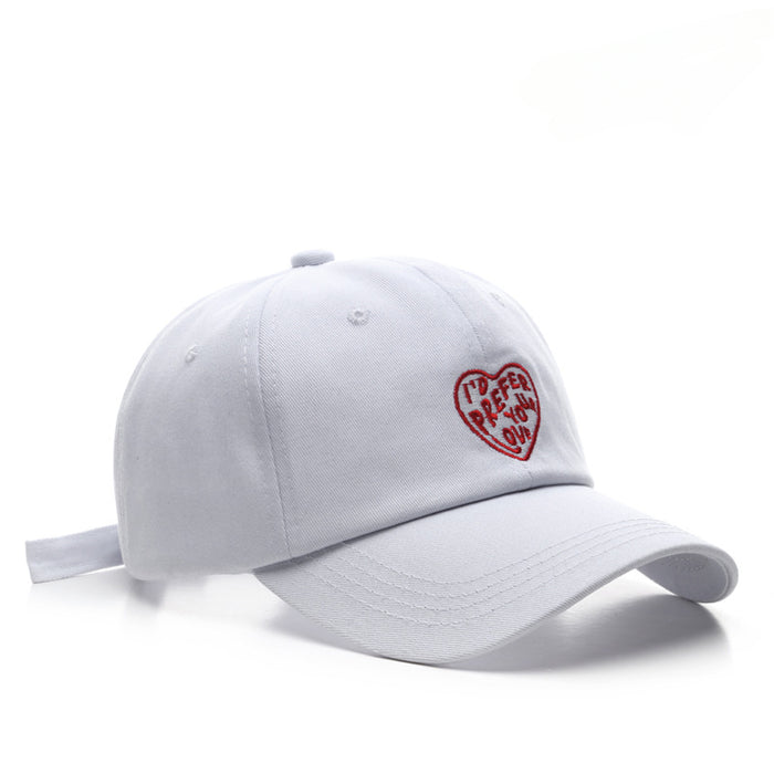 Wholesale Retro Love Embroidered Cotton Fashionhats Baseball Caps JDC-FH-TuL013