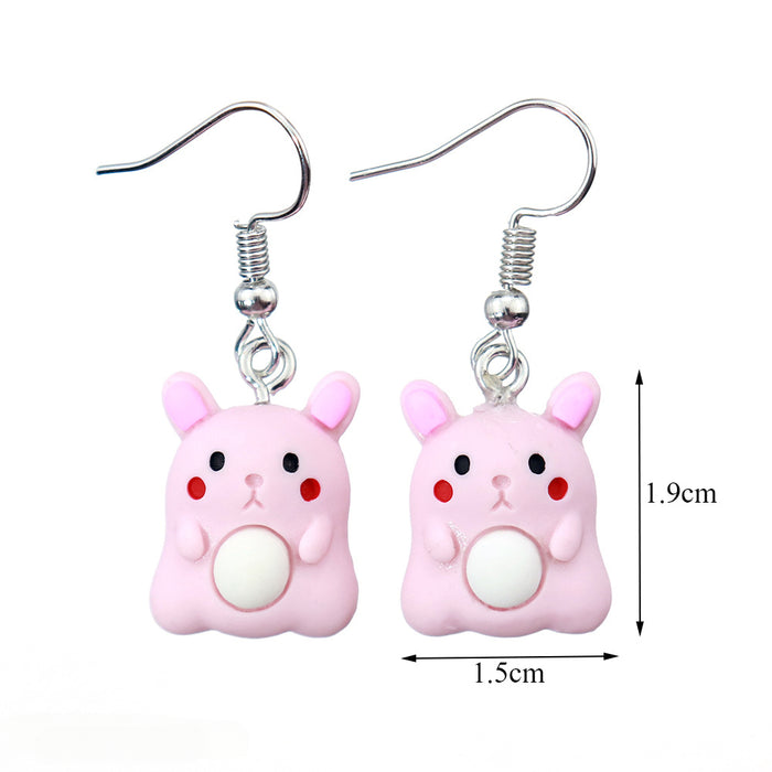 Wholesale Cartoon Animal Resin Earrings JDC-ES-niqing029