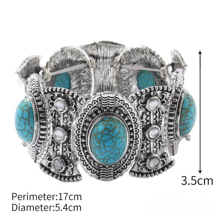 Wholesale Bohemian Ethnic Style Turquoise Bracelet JDC-BT-ManY004