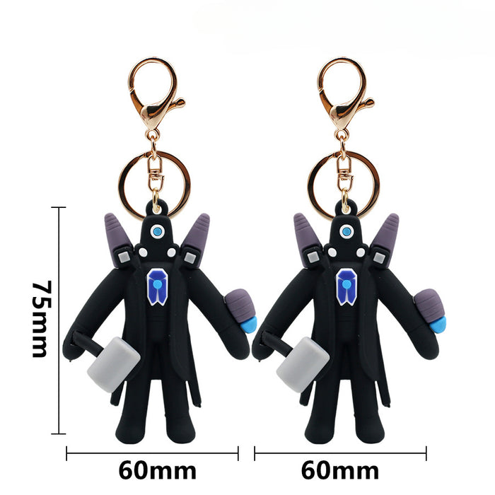 Wholesale Cartoon Anime PVC Keychains JDC-KC-HaoAn011