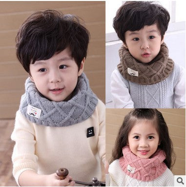 Wholesale Baby Winter Children's Scarf Neck Warmer Autumn/winter Knitted Wool Scarf Beard Neck Warmer