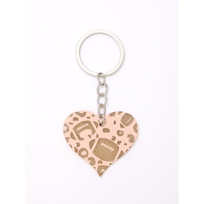 Wholesale Western Style Wooden Keychain JDC-KC-YiTian002