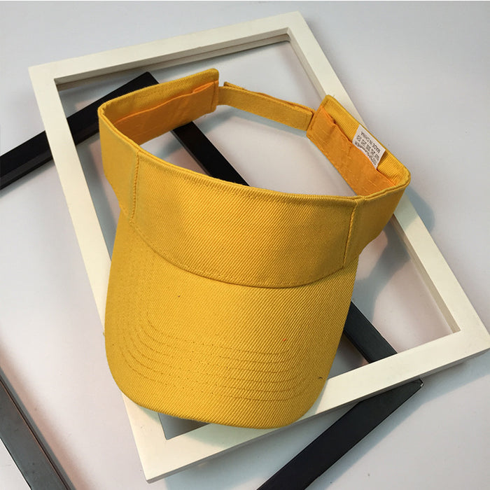 Wholesale Solid color empty top hat, sports running speed dry baseball cap, no top outdoor sun protection hat