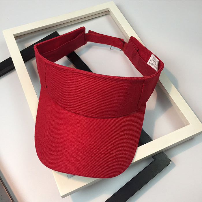 Wholesale Solid color empty top hat, sports running speed dry baseball cap, no top outdoor sun protection hat