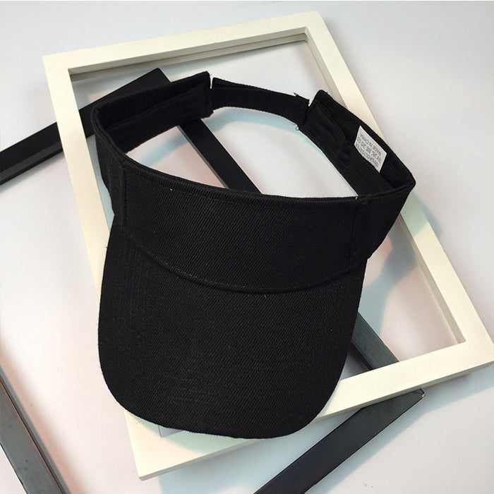 Wholesale Solid color empty top hat, sports running speed dry baseball cap, no top outdoor sun protection hat