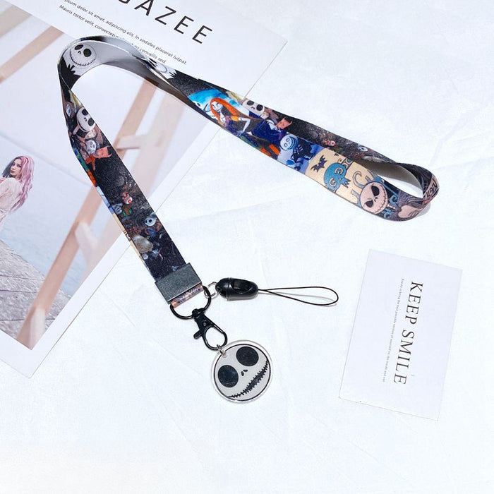 Wholesale Polyester Cartoon Printed Long Hanging Rope Keychain JDC-KC-Gongz057