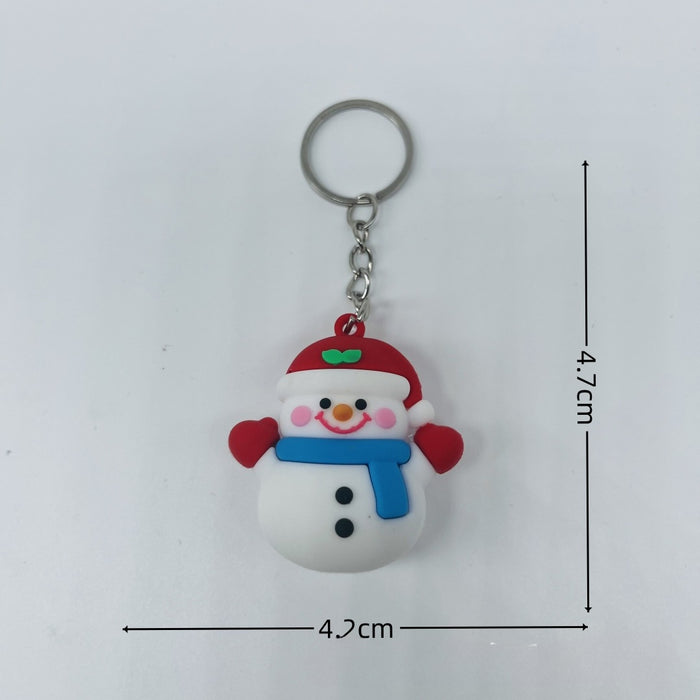 Wholesale PVC Santa Claus Keychain Pendant JDC-KC-ShuYu001