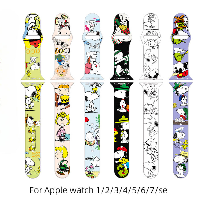 Wholesale Printed Silicone Watch Strap Wristband JDC-WD-NuoQi016