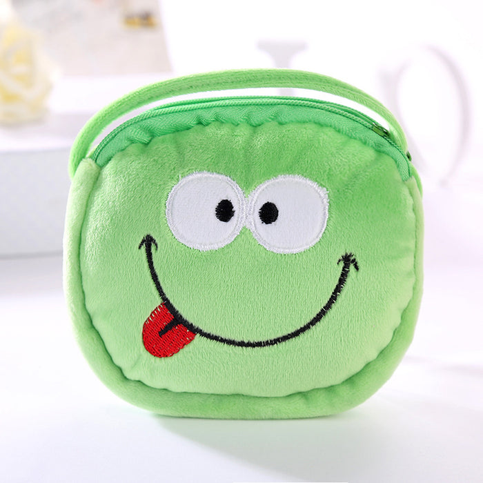 Wholesale Cartoon Children's Shoulder Messenger Bag Plush Cloth JDC-WT-SM010