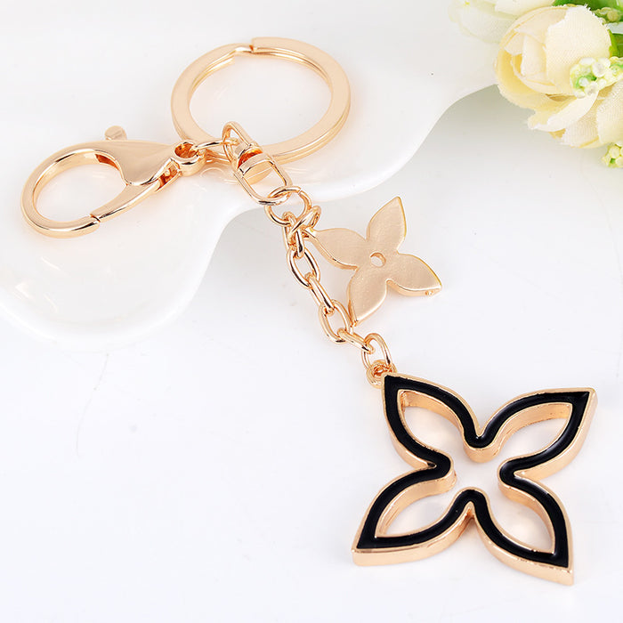 Wholesale Four Leaf Clover Diamond Alloy Keychain JDC-KC-CH118