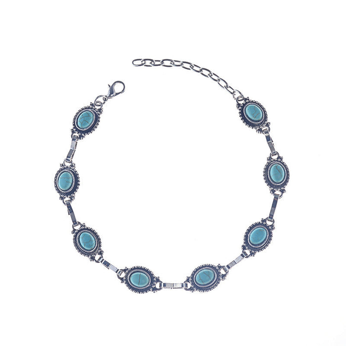 En gros de la cheville turquoise JDC-AS-DN005