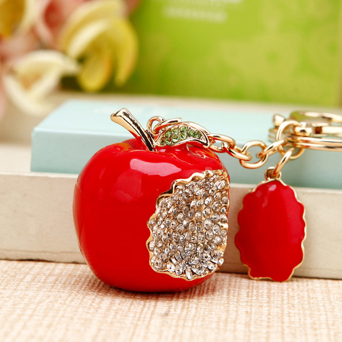 Wholesale Car keychain creative bag pendant metal keychain ring