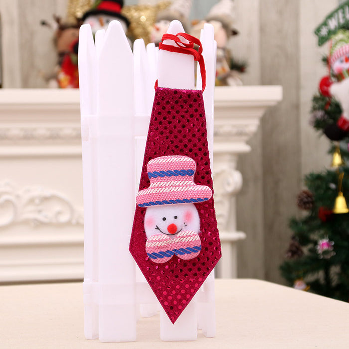 Wholesale Christmas decorations for adults and children small gifts creative small gifts sequins tie tie