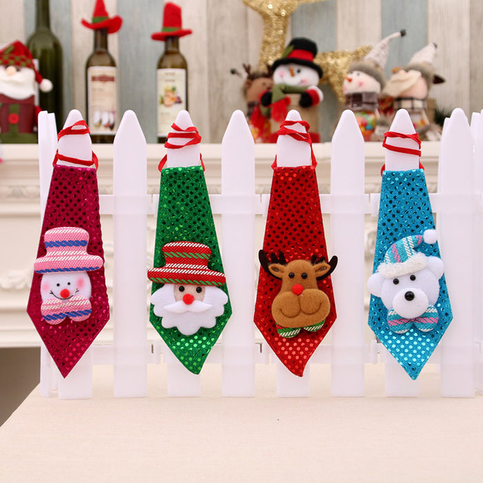 Wholesale Christmas decorations for adults and children small gifts creative small gifts sequins tie tie