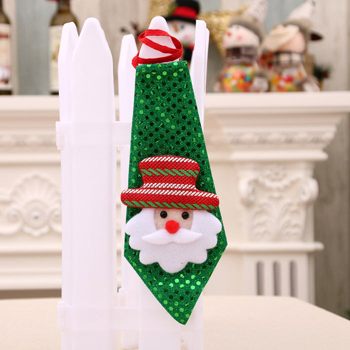 Wholesale Christmas decorations for adults and children small gifts creative small gifts sequins tie tie