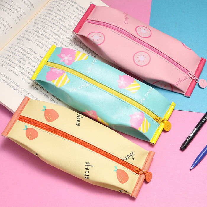 Wholesale Creative cartoon pencil case, portable stationery bag, cute pencil case