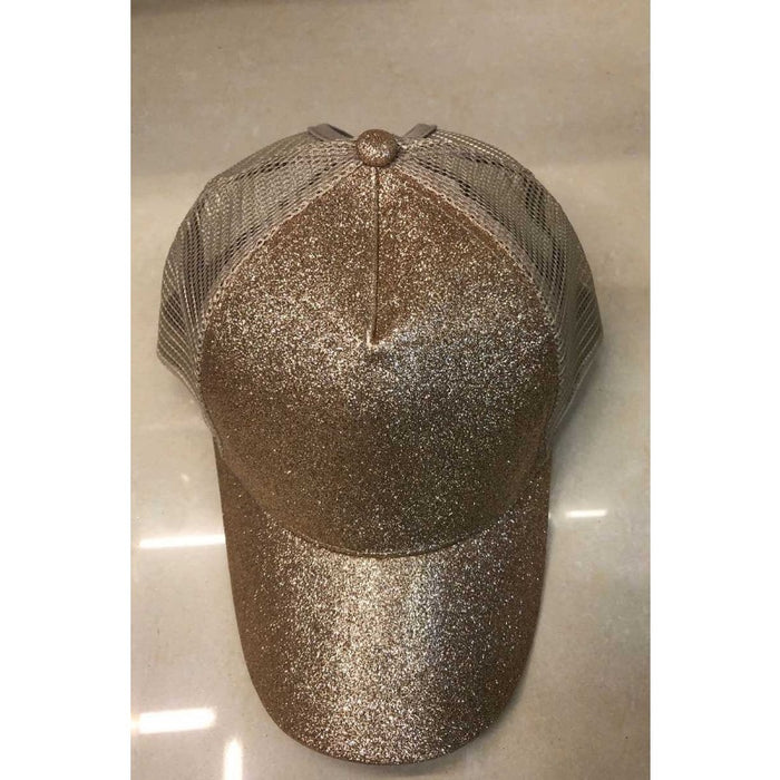 Wholesale Cotton Sequined Mesh Cap Ponytail Cap Ball Cap JDC-FH-ZhanH002