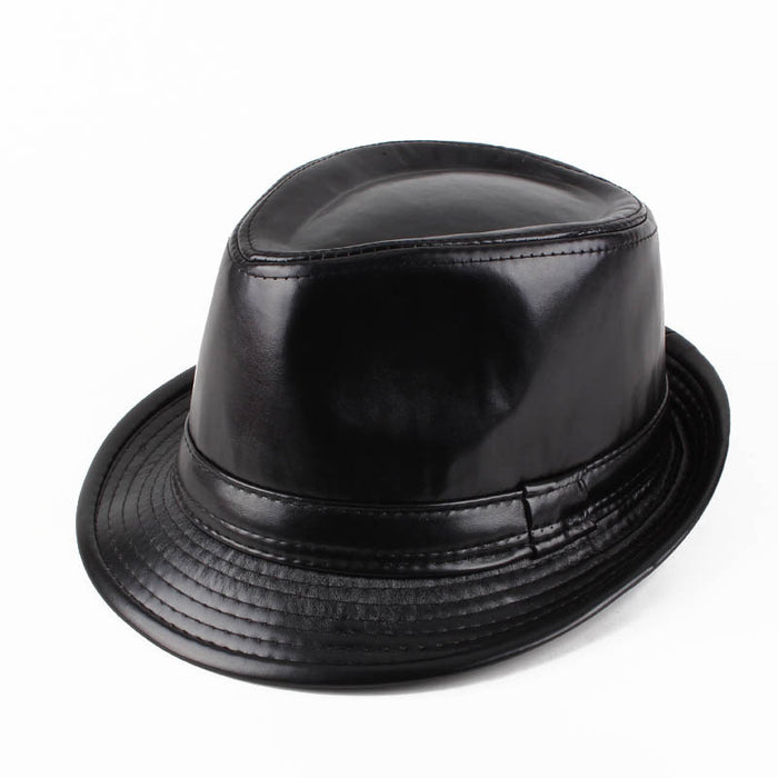 Wholesale Retro Warm Leather Hat for Middle-aged and Elderly People Jazz Hat JDC-FH-DG014