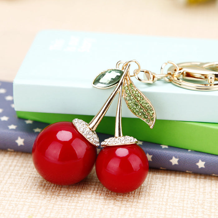 Wholesale Car keychain creative bag pendant metal keychain ring