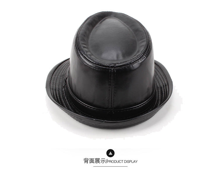 Wholesale Retro Warm Leather Hat for Middle-aged and Elderly People Jazz Hat JDC-FH-DG014