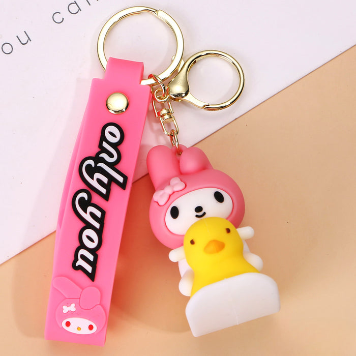 Wholesale PVC Cartoon Doll Keychain JDC-KC-YueY004