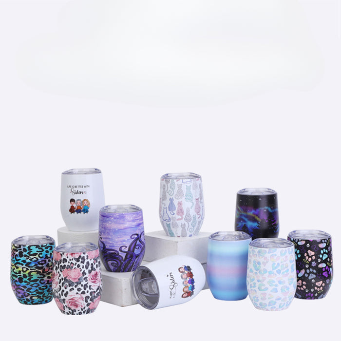 Wholesale Large Capacity U-shaped Stainless Steel Tumbler Graffiti Thermos Cup JDC-CUP-GongMei003