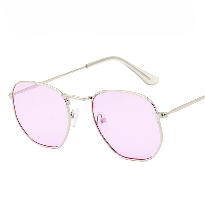 Wholesale Metal Frame Polygonal PC Sunglasses JDC-SG-MaN019