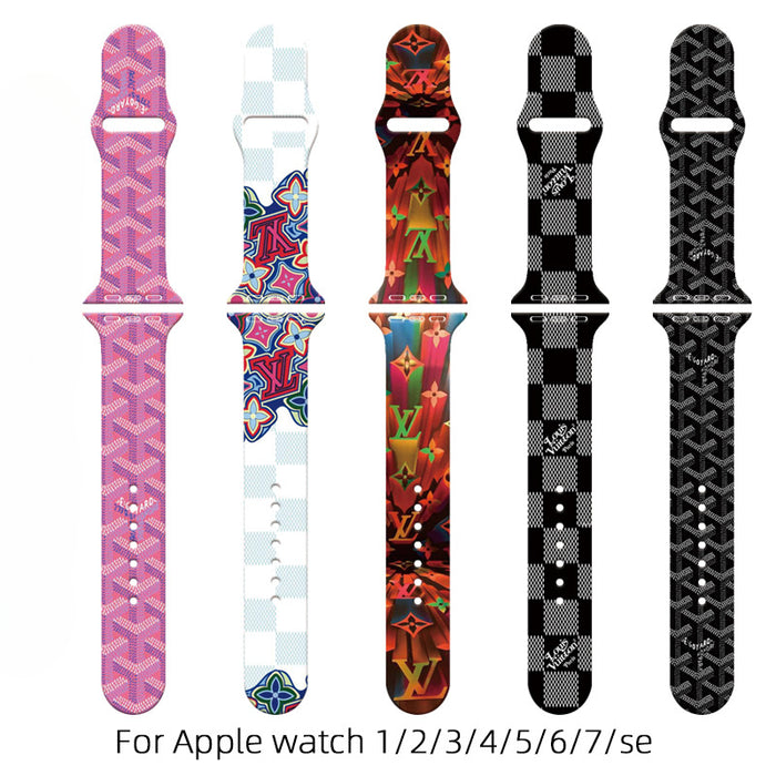 Wholesale Printed Silicone Watch Strap Wristband JDC-WD-NuoQi039