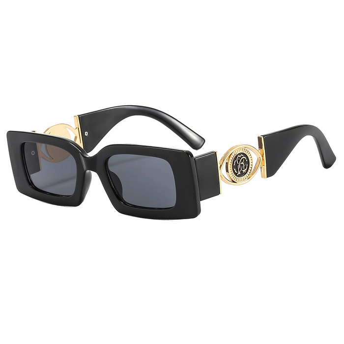 Wholesale Square Small Frame Metal Sunglasses JDC-SG-XZT010