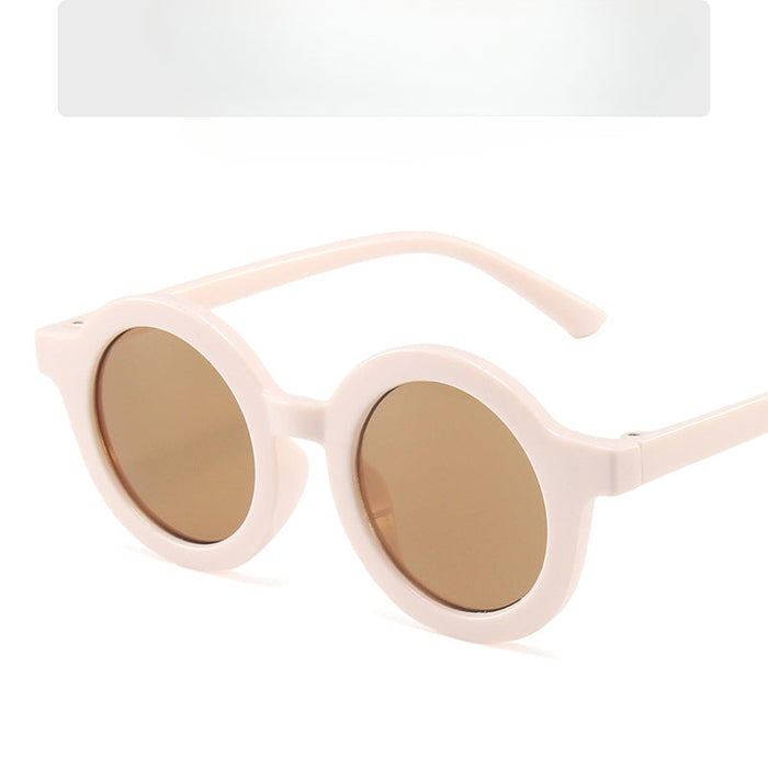 Wholesale Children's Colored Small Round Frame PC Sunglasses JDC-SG-mige007