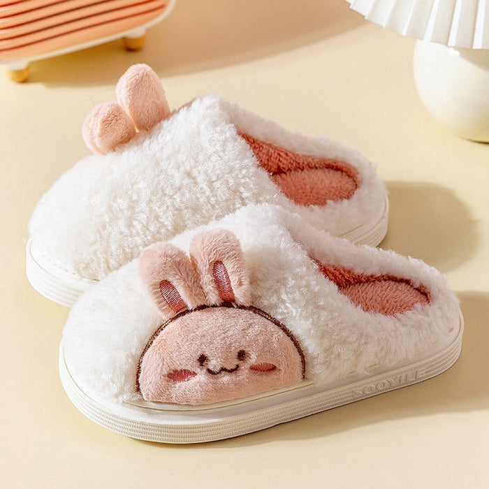 Wholesale Cotton Cute Cartoon Warm Thick Bottom Plush Winter Slippers JDC-SP-Lians002