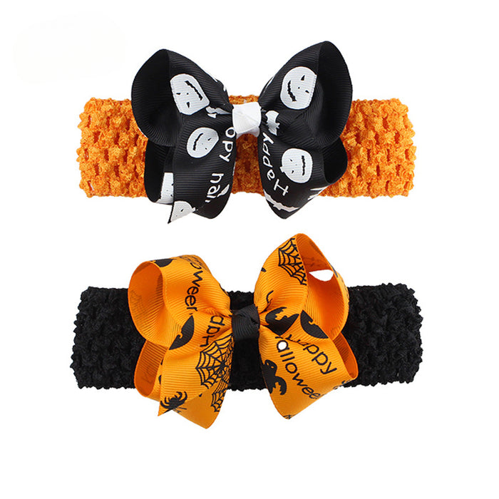 Wholesale Children's Bow Halloween Fabric Headband JDC-HD-HeZhuo003