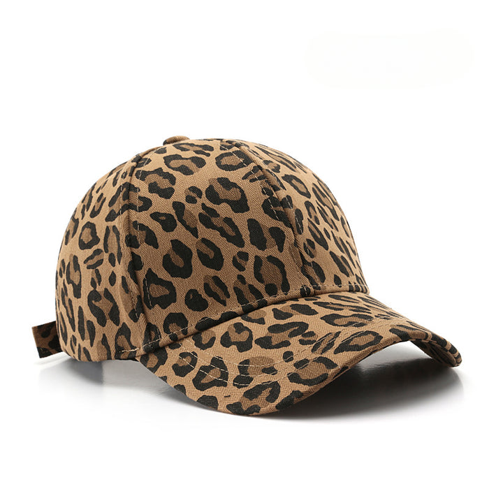 Wholesale Western Style Fashion Leopard Print Curved Brim Baseball Cap JDC-FH-TuLa004