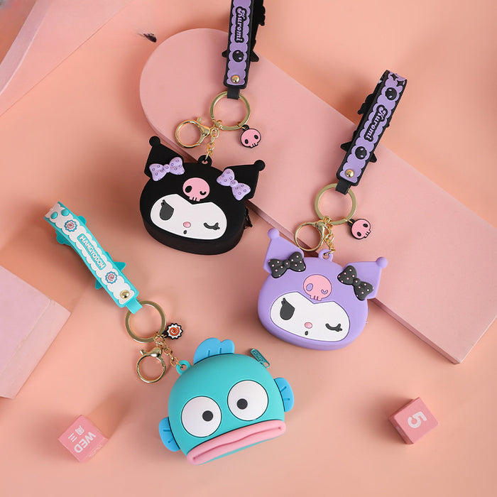 Wholesale Cartoon Mini Silicone Coin Purse Keychain (S) JDC-KC-TaoTa001