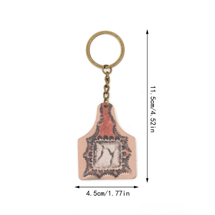 Wholesale Western Farm Style Cactus Horse Head Wooden Keychain JDC-KC-YiTian013