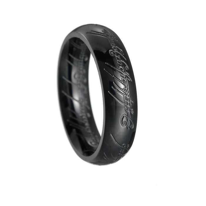 Wholesale Printed Titanium Steel Ring JDC-RS-YuYuan008