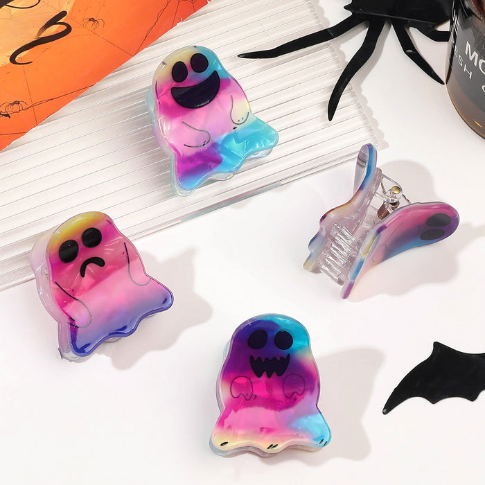 Wholesale Halloween Ghost Expression Pvc Hairpin JDC-HC-Yiyue002