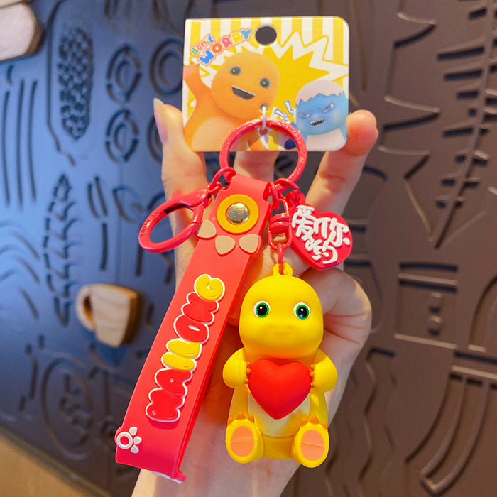 Wholesale PVC Little Dinosaur Keychain JDC-KC-BaiM091