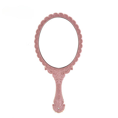 Wholesale Retro Pattern Handle Cosmetic Mirror JDC-VM-MingJu002