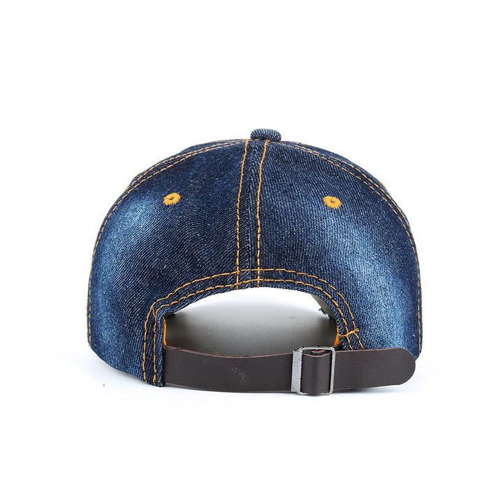 Wholesale Pink Ribbon Denim Dot Diamond Baseball Cap JDC-HT-ZhonM004