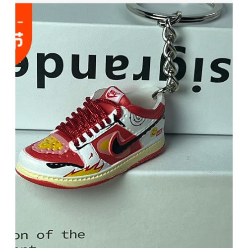 Wholesale Skateboard Shoes PVC Keychains JDC-KC-MiaoY065