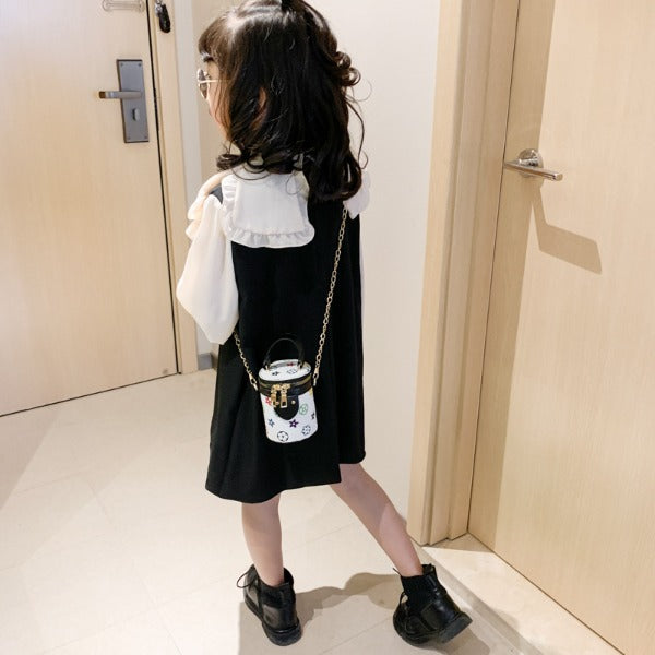 Wholesale PU Children's Chain Crossbody Bucket Bags JDC-SD-ShengT001