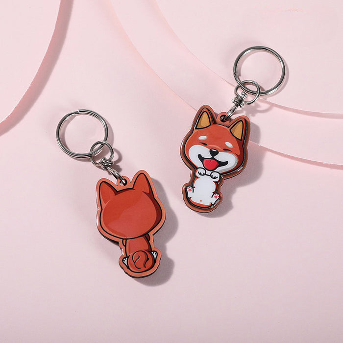 Wholesale Wooden Animal Cartoon Keychain JDC-KC-WWYL001